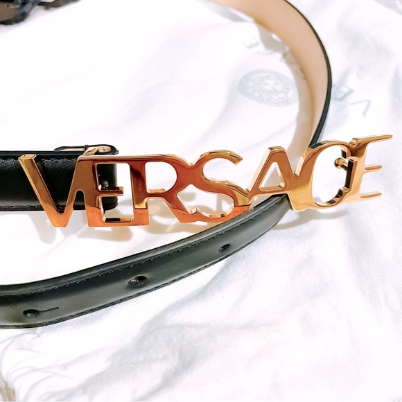 VERSACE Logo Belt Size 85 - Picture 2 of 8